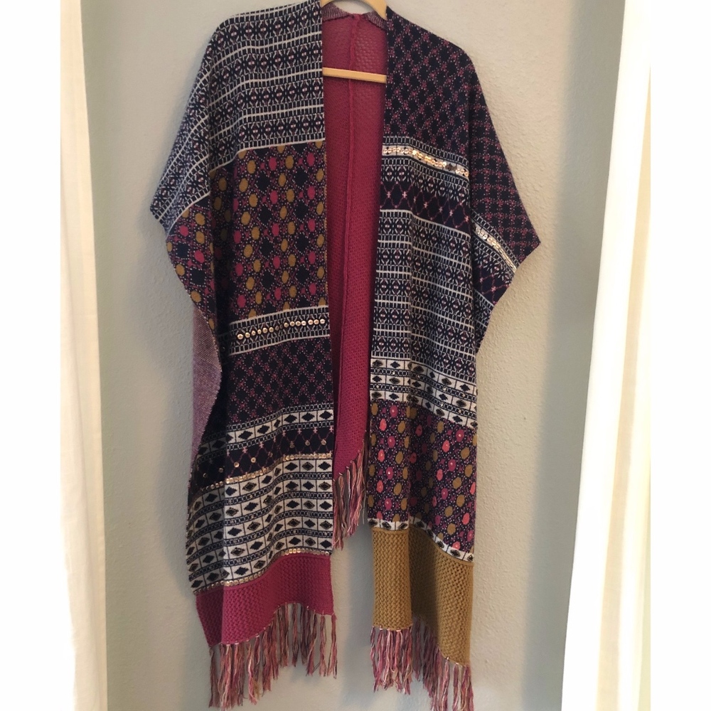 Anthropologie Sweater kimono Angel of the North